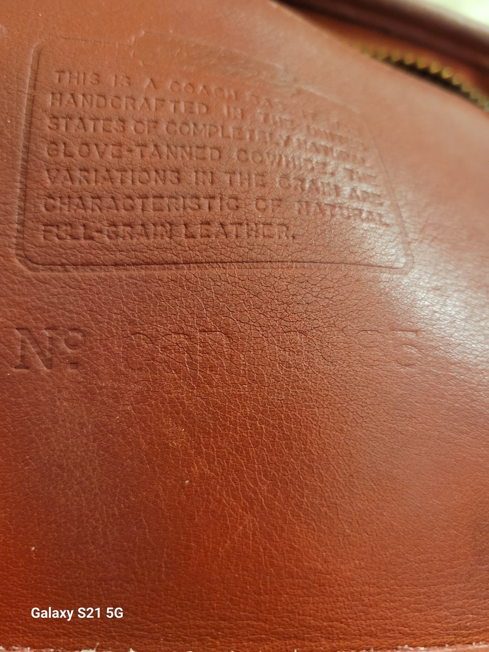 Coach Vintage Duffle Sac (Style 9085) Red Glove-tanned Leather Bucket Bag - Picture 4 of 5